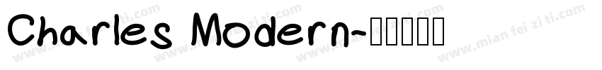 Charles Modern字体转换
